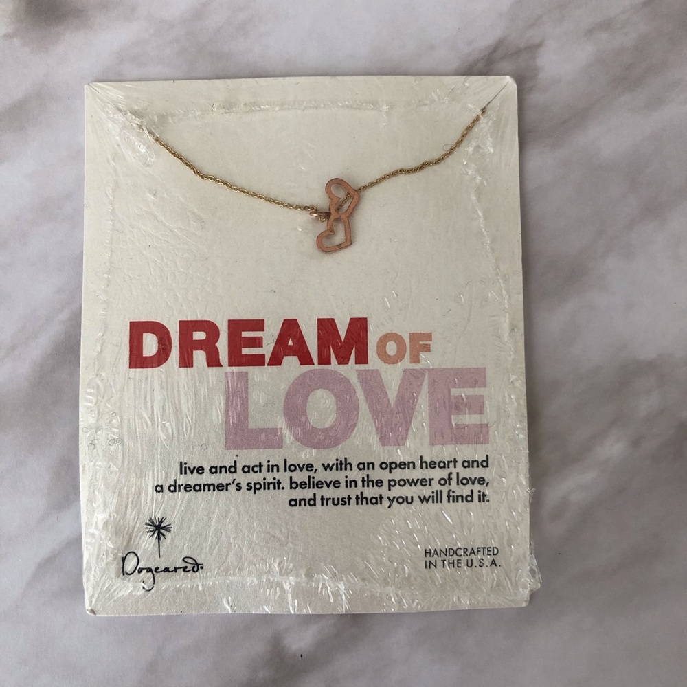 Dogeared Dream of Love double heart Necklace